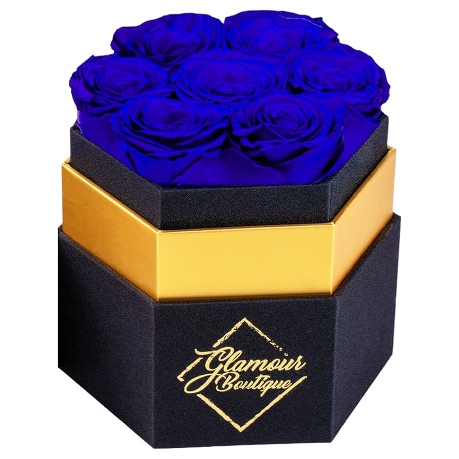 Amazon.com: GLAMOUR BOUTIQUE Eternal Preserved Roses in a